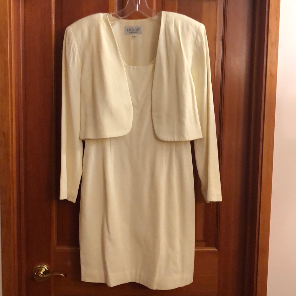 LAUNDRY by SHELLI SEGAL dress with crop jacket